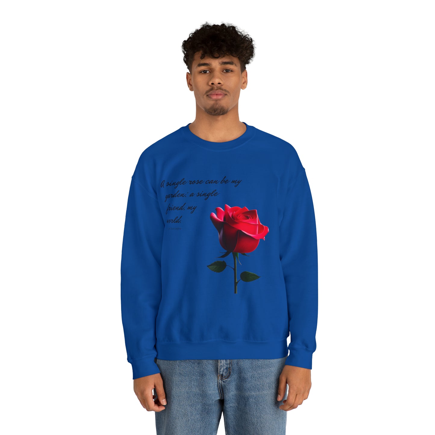 A Single Rose - Unisex Crewneck Sweatshirt