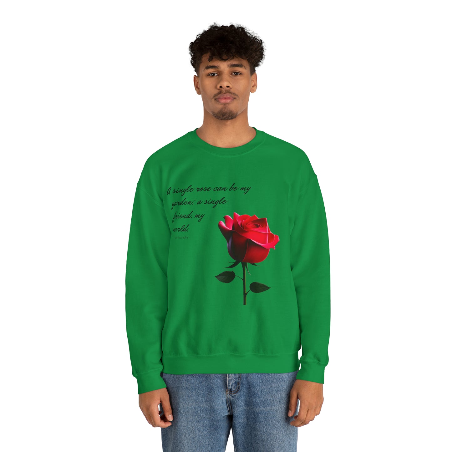 A Single Rose - Unisex Crewneck Sweatshirt
