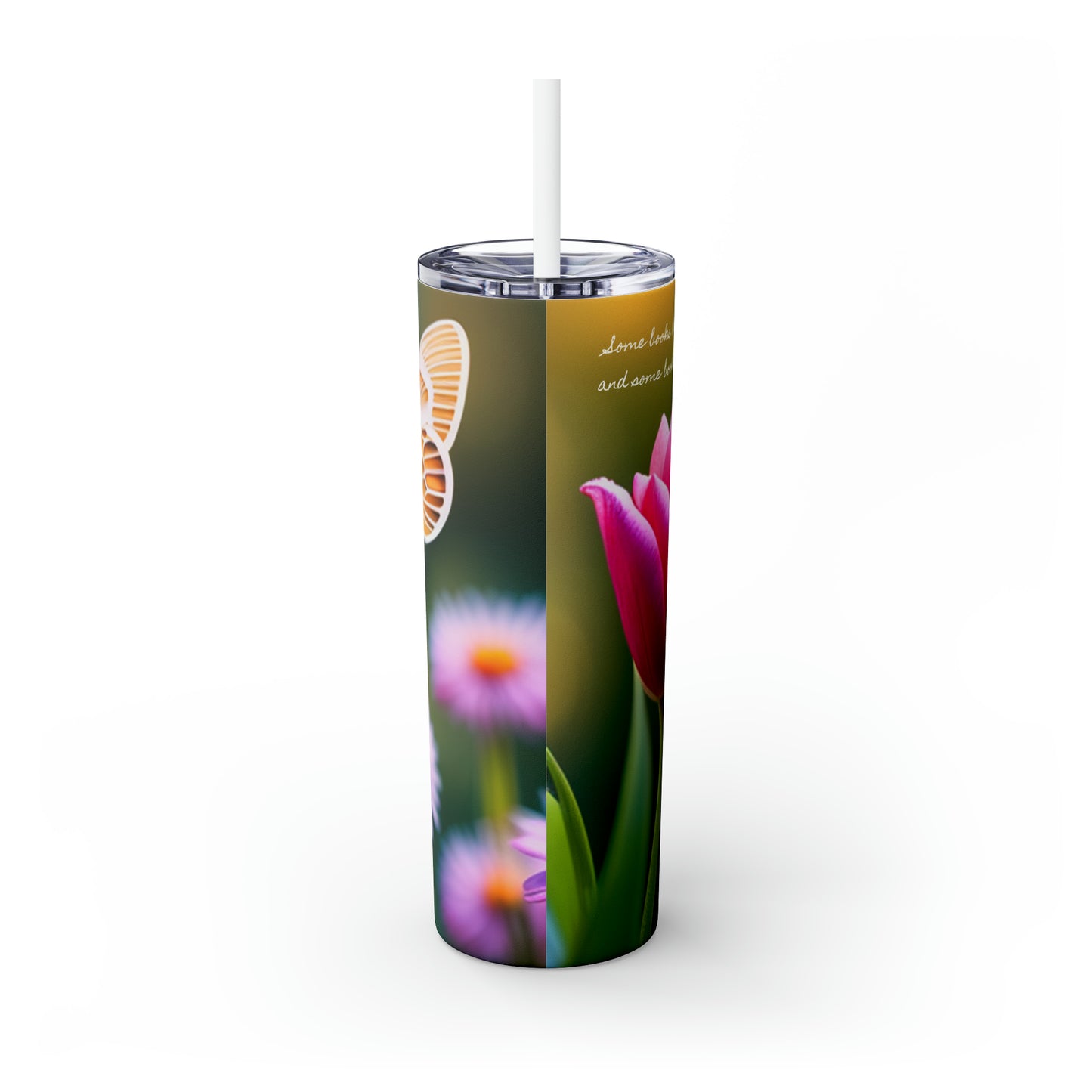 Books Set You Free - Skinny Tumbler, 20oz