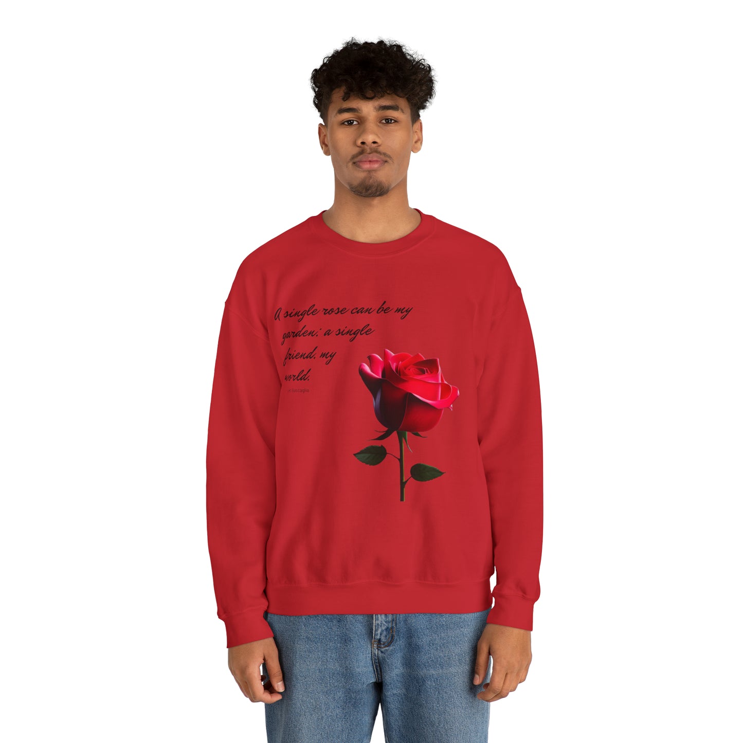 A Single Rose - Unisex Crewneck Sweatshirt