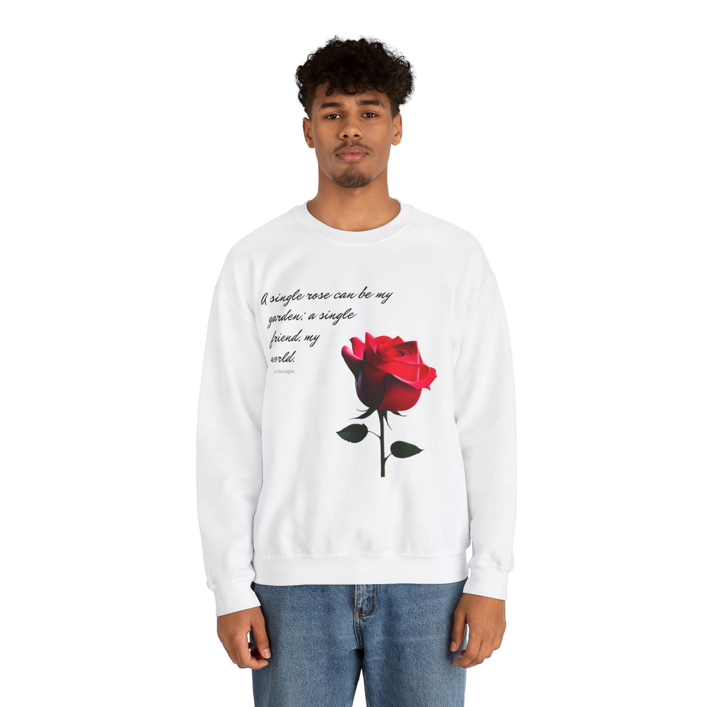 A Single Rose - Unisex Crewneck Sweatshirt