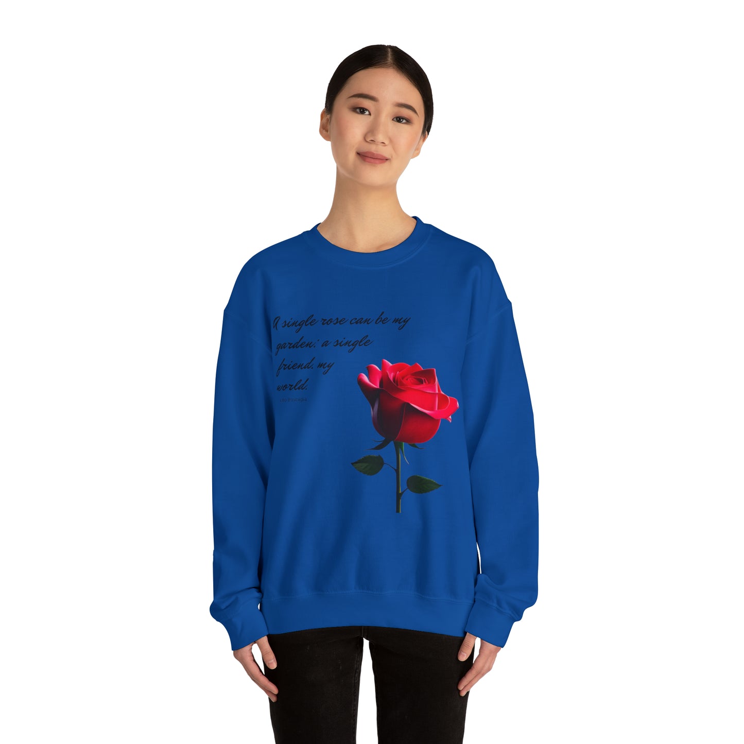 A Single Rose - Unisex Crewneck Sweatshirt