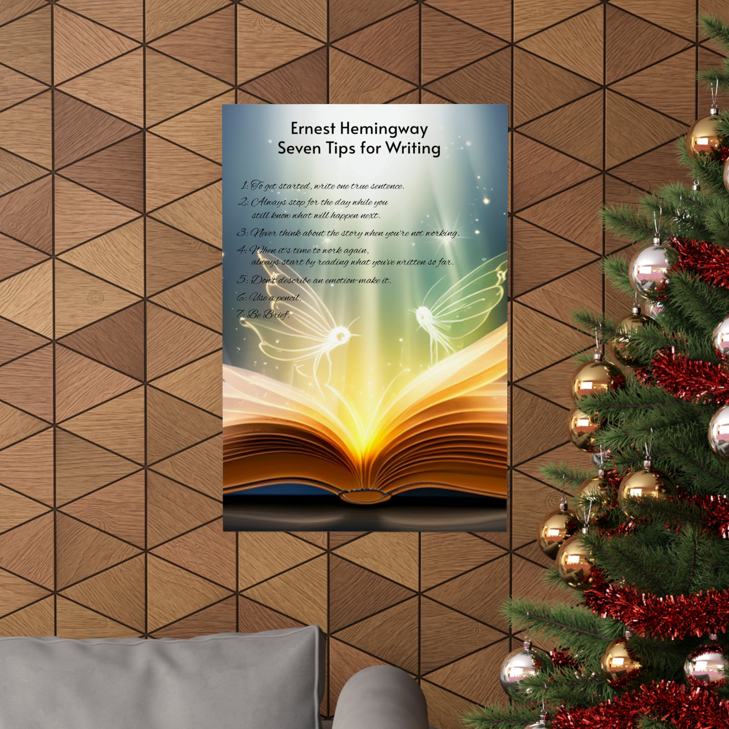 7 Rules For Writers - Matte Vertical Posters