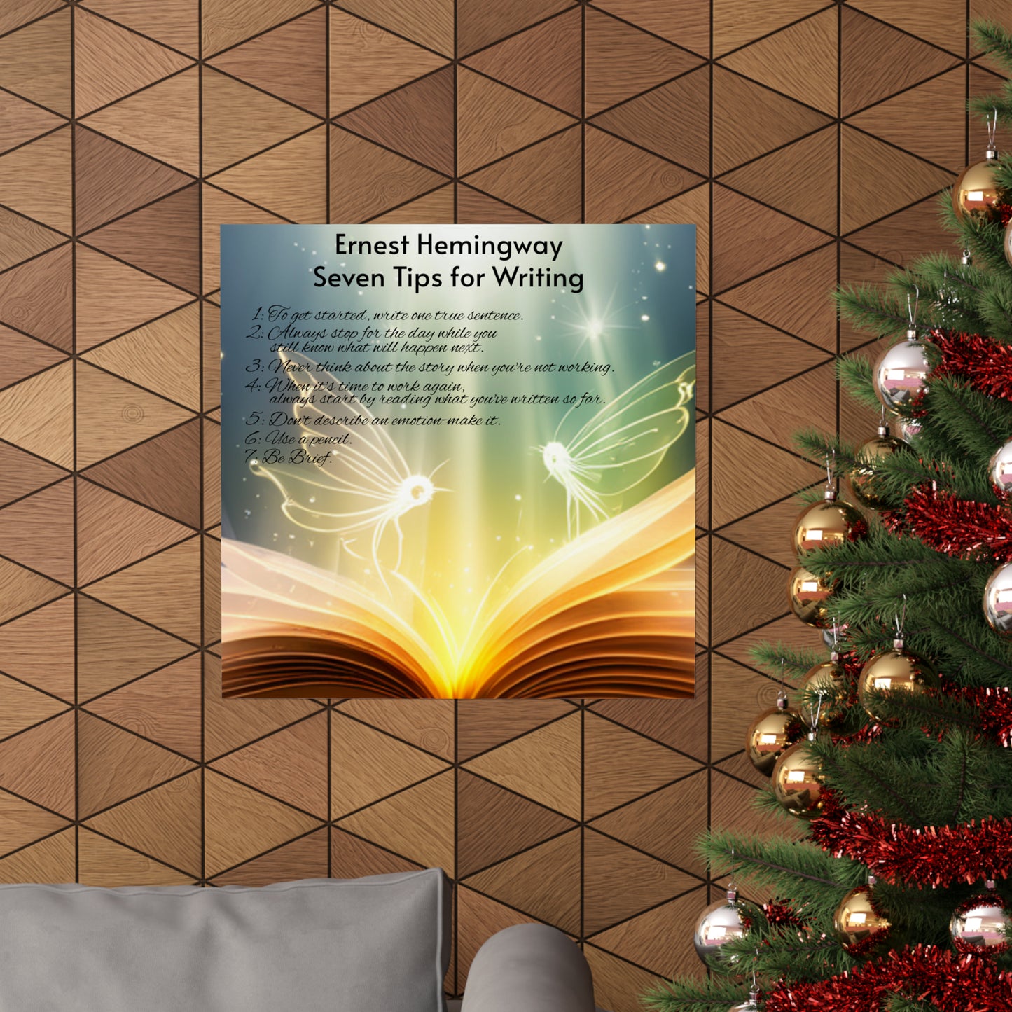 7 Rules For Writers - Matte Vertical Posters