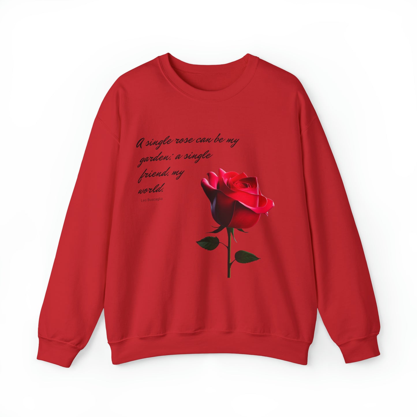 A Single Rose - Unisex Crewneck Sweatshirt
