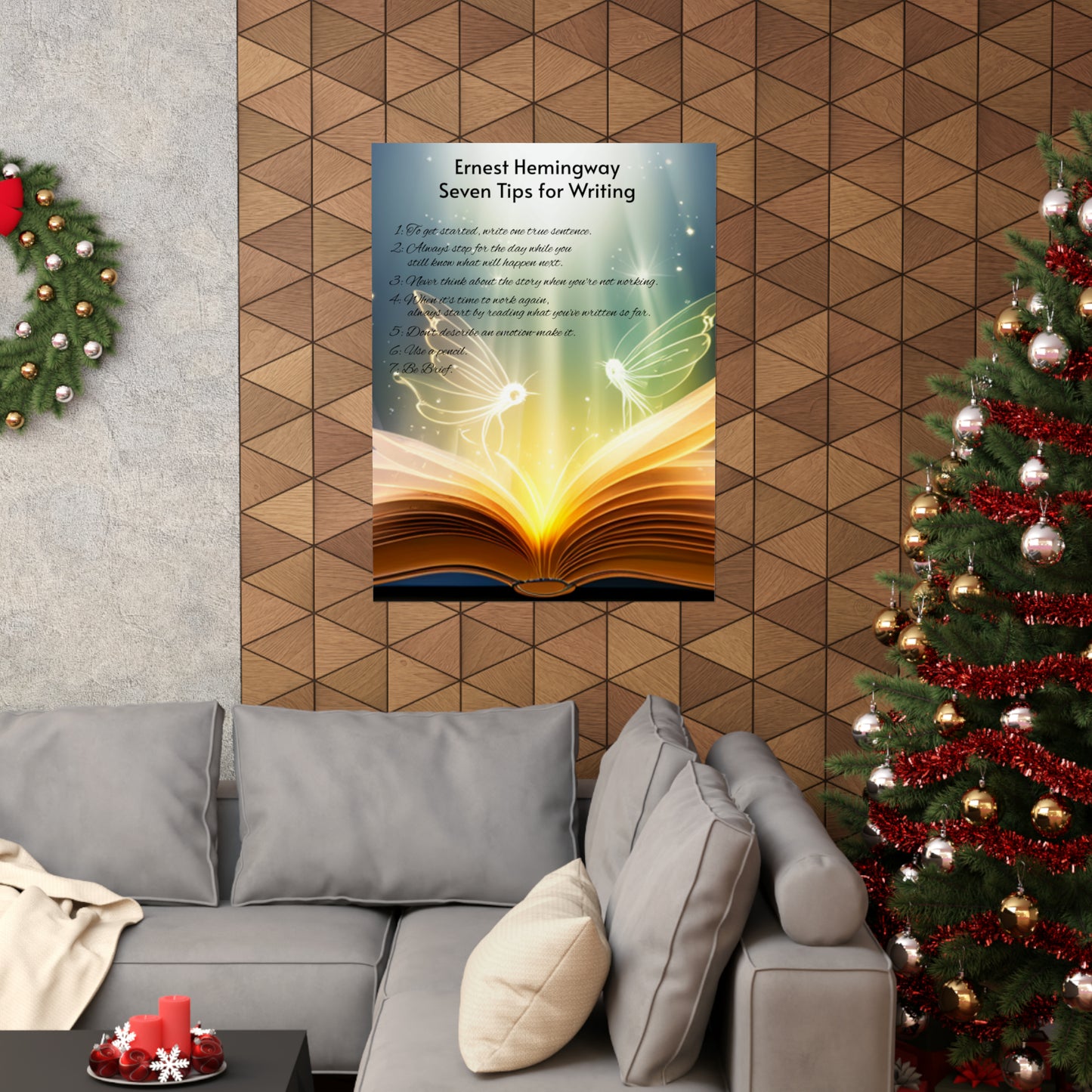 7 Rules For Writers - Matte Vertical Posters