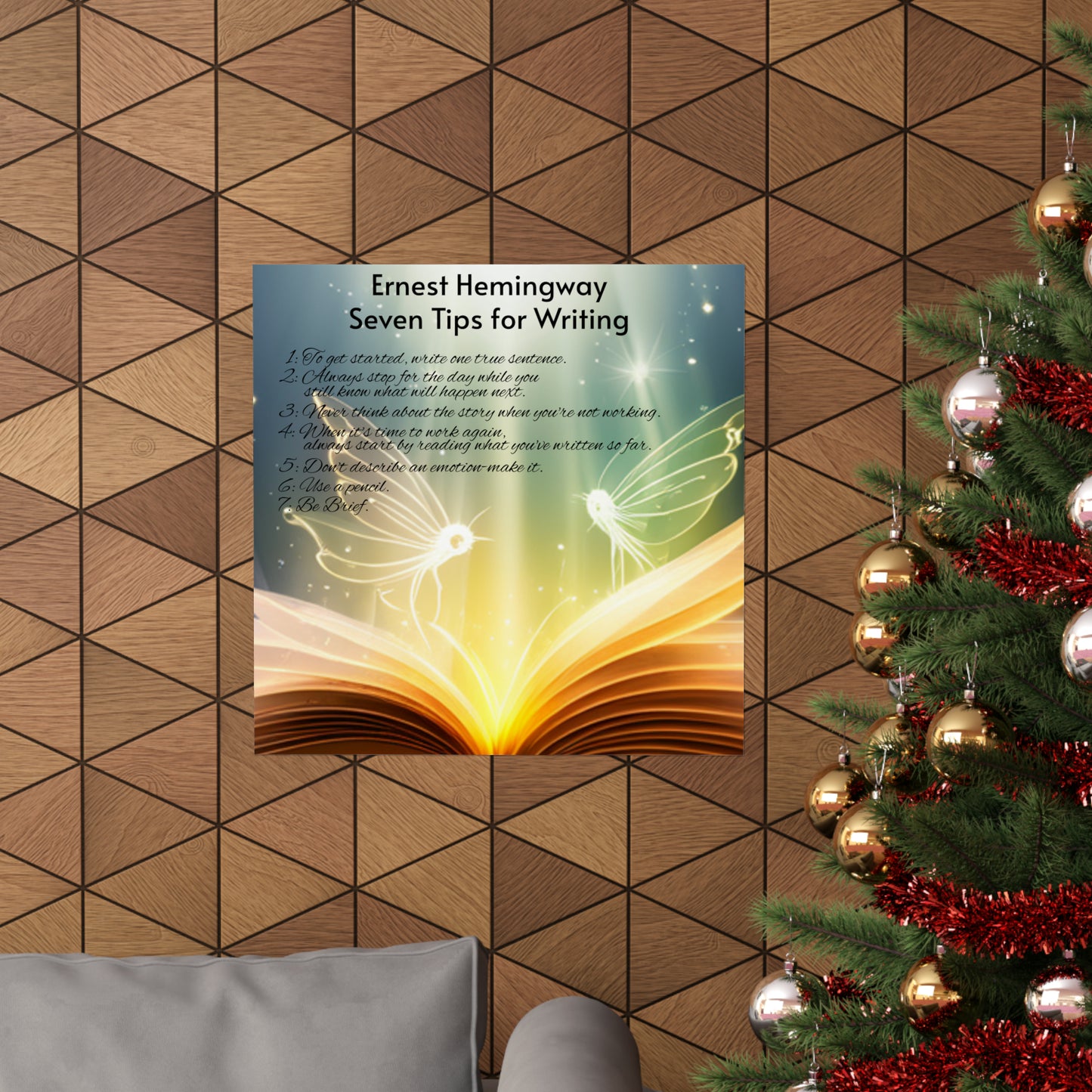 7 Rules For Writers - Matte Vertical Posters