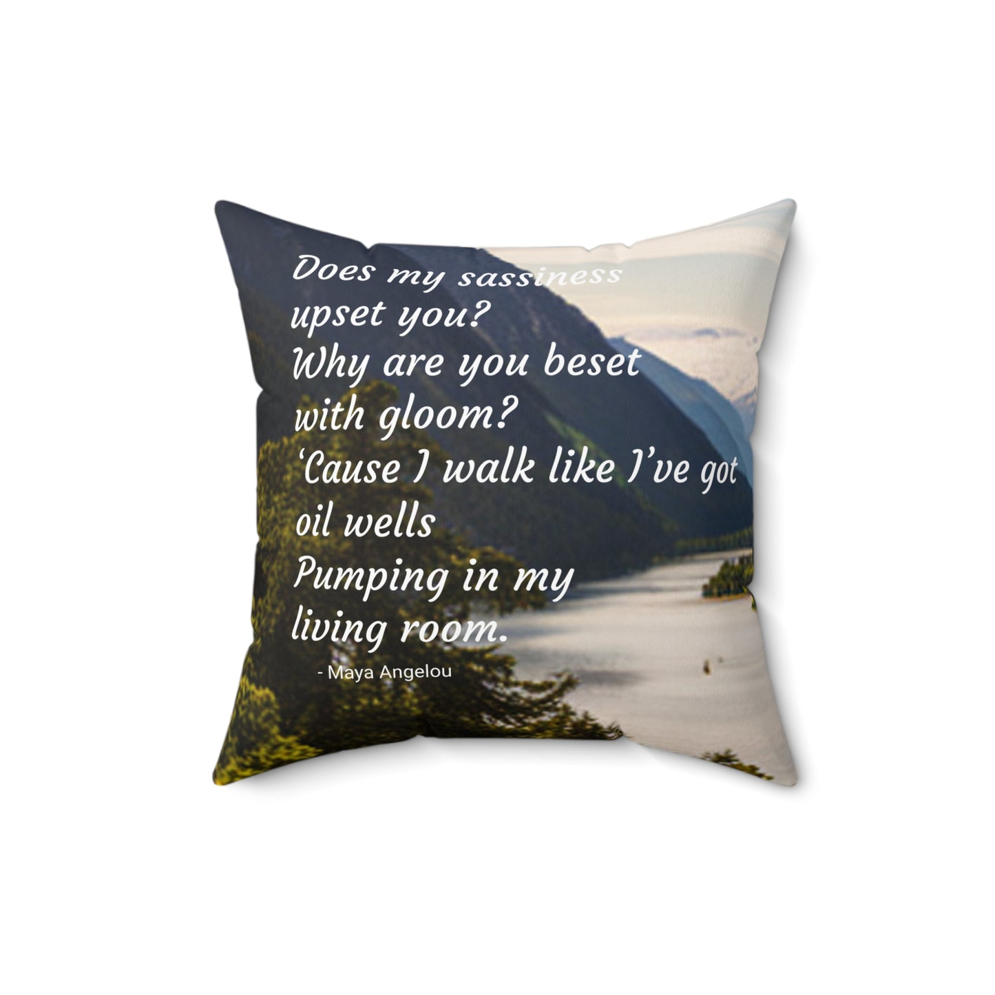 Poet Inspired Square Pillow