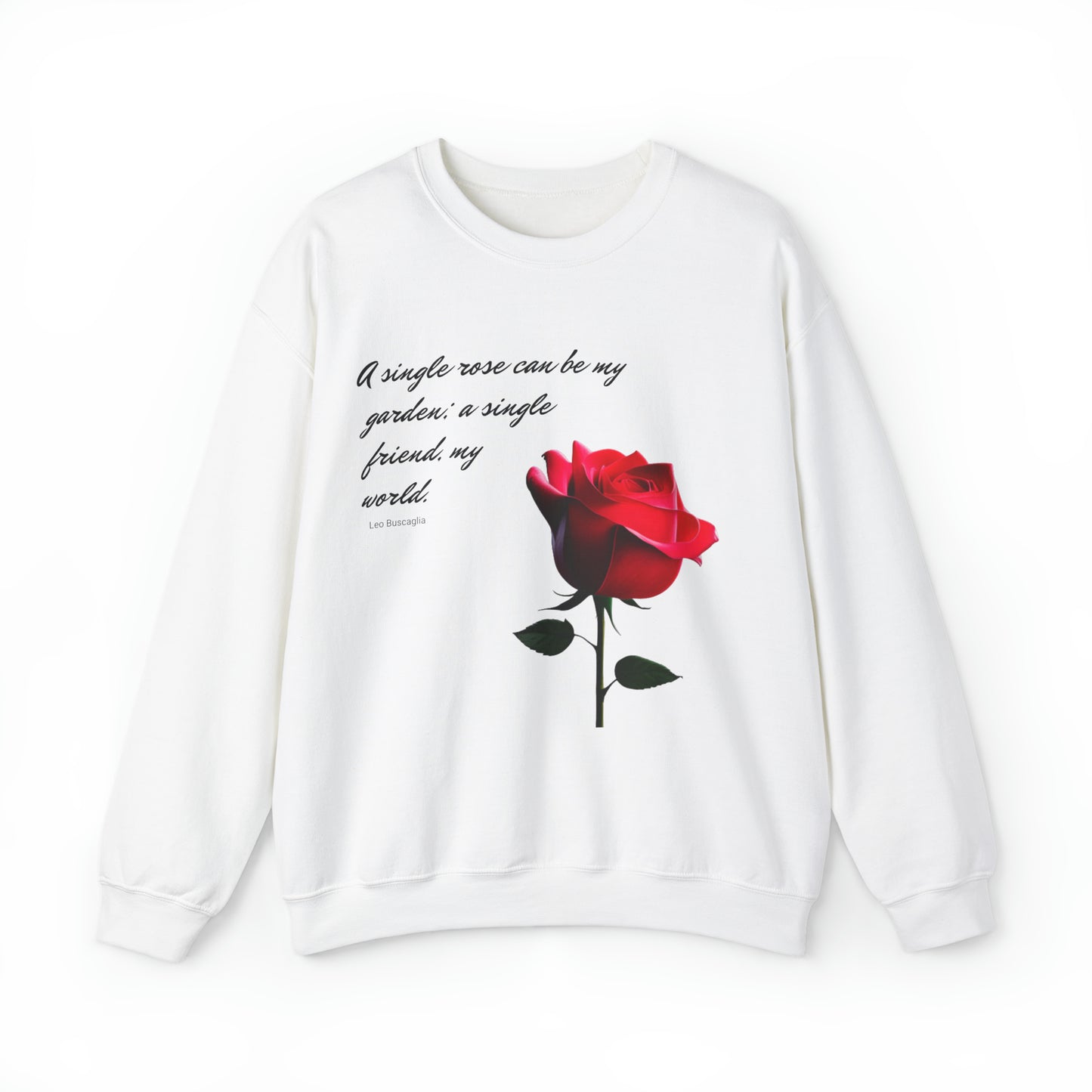 A Single Rose - Unisex Crewneck Sweatshirt