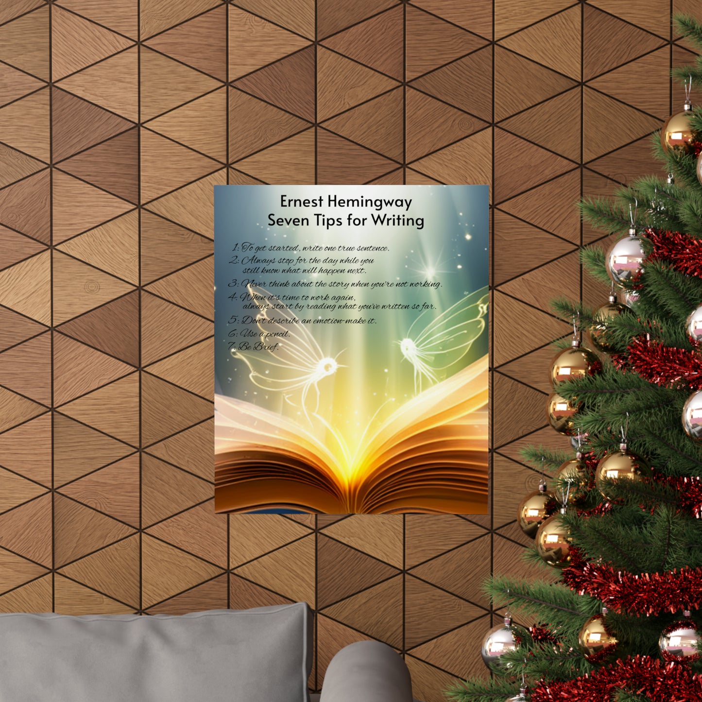 7 Rules For Writers - Matte Vertical Posters