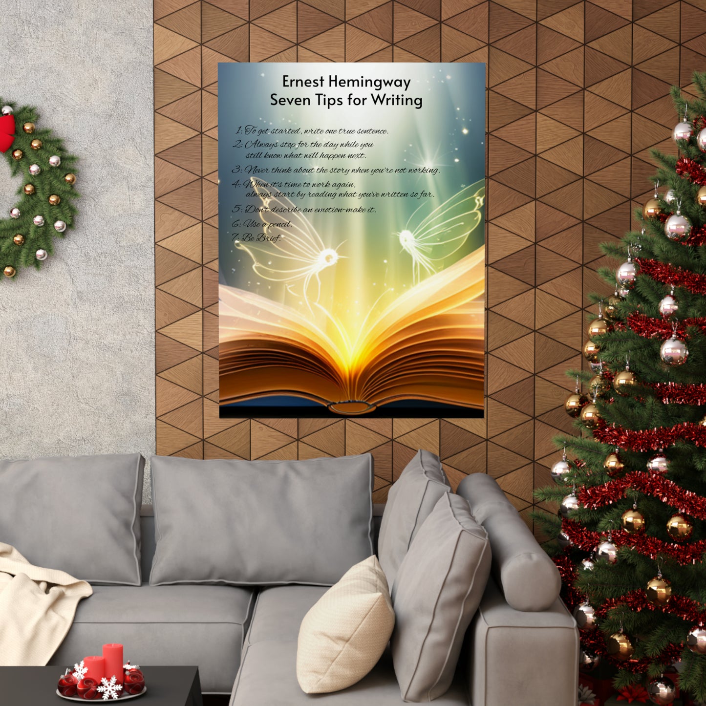 7 Rules For Writers - Matte Vertical Posters