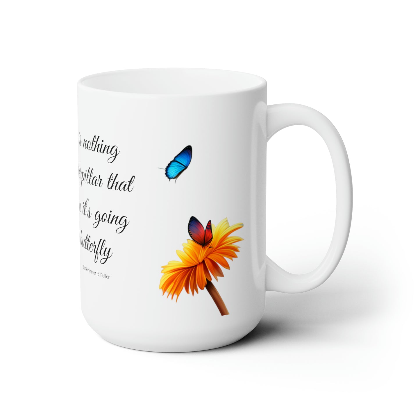 Butterfly Ceramic Mug 15oz