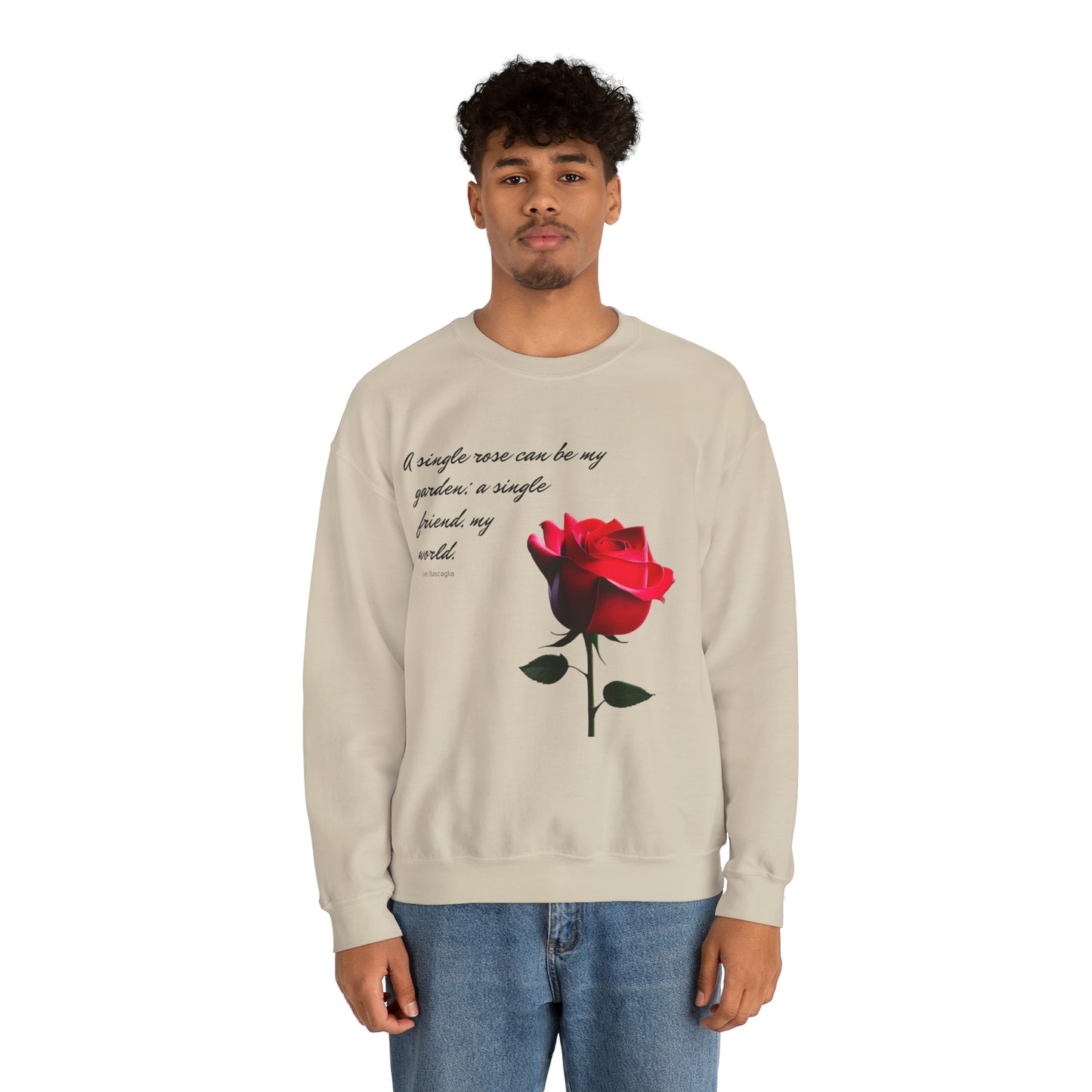 A Single Rose - Unisex Crewneck Sweatshirt