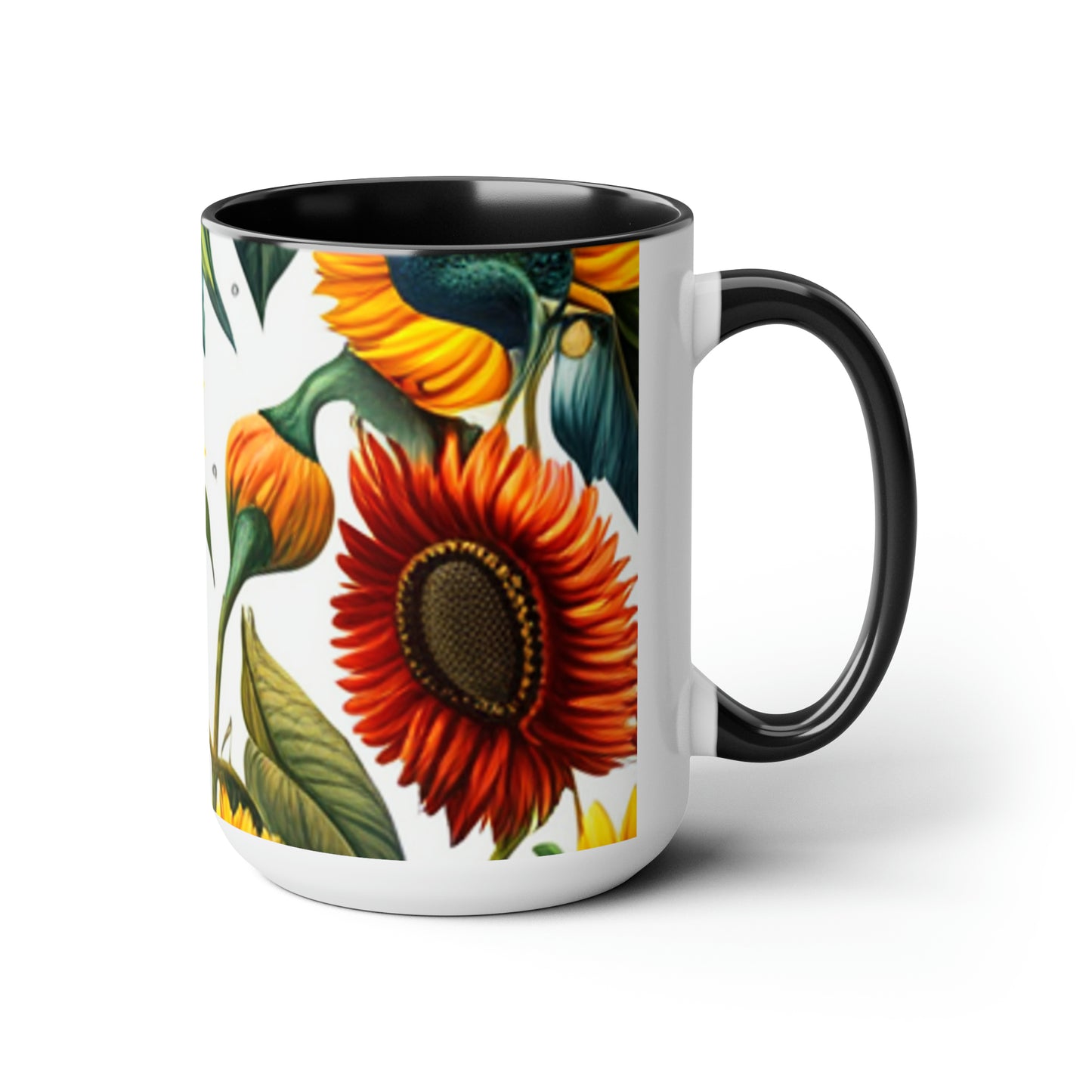 Two-Tone Coffee Mugs, 15oz