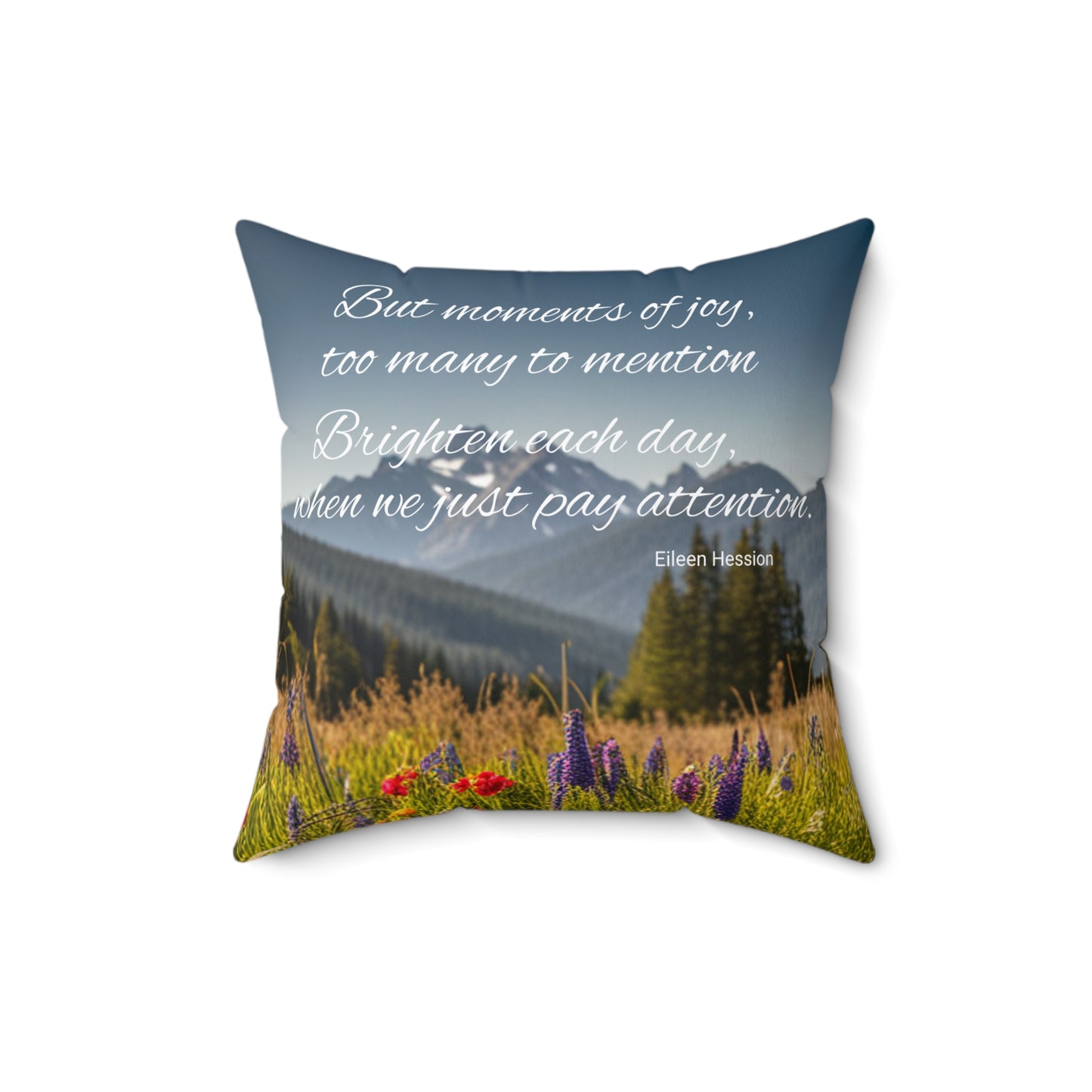 Poets Spun Polyester Square Pillow