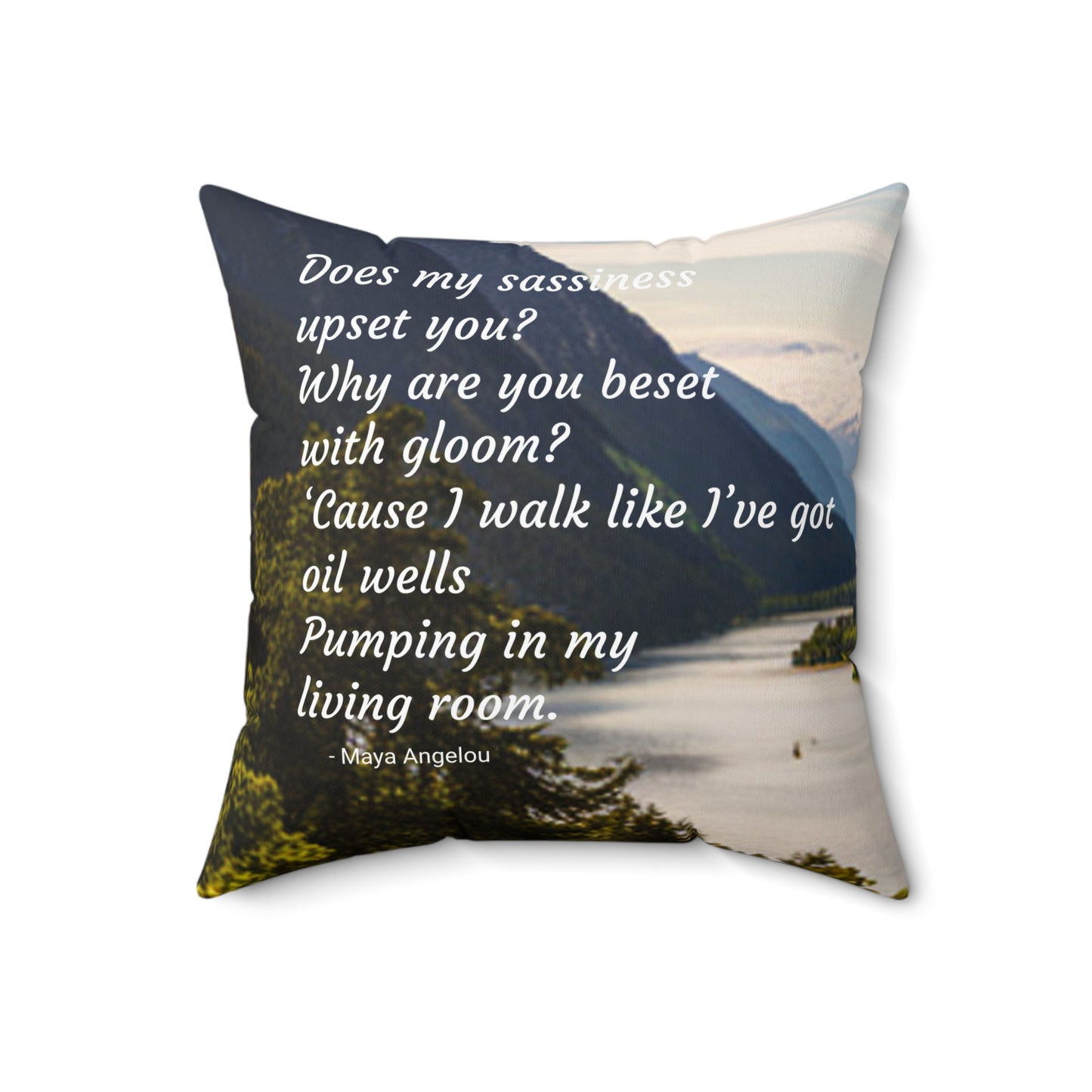 Poet Inspired  Square Pillow