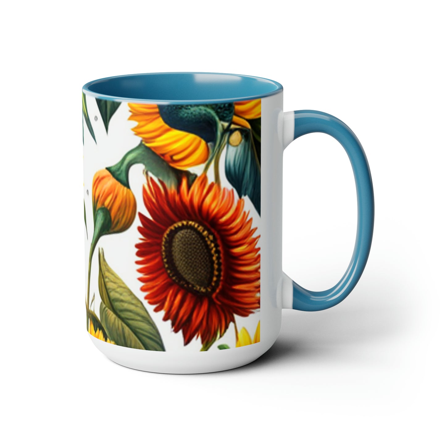 Two-Tone Coffee Mugs, 15oz