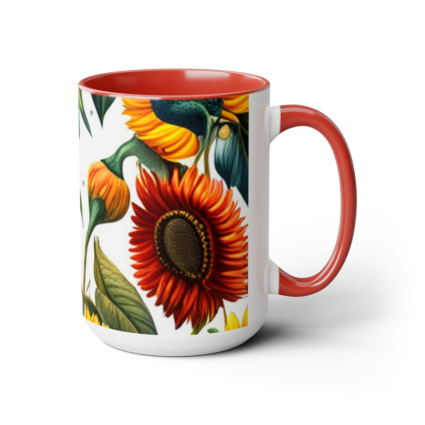 Two-Tone Coffee Mugs, 15oz