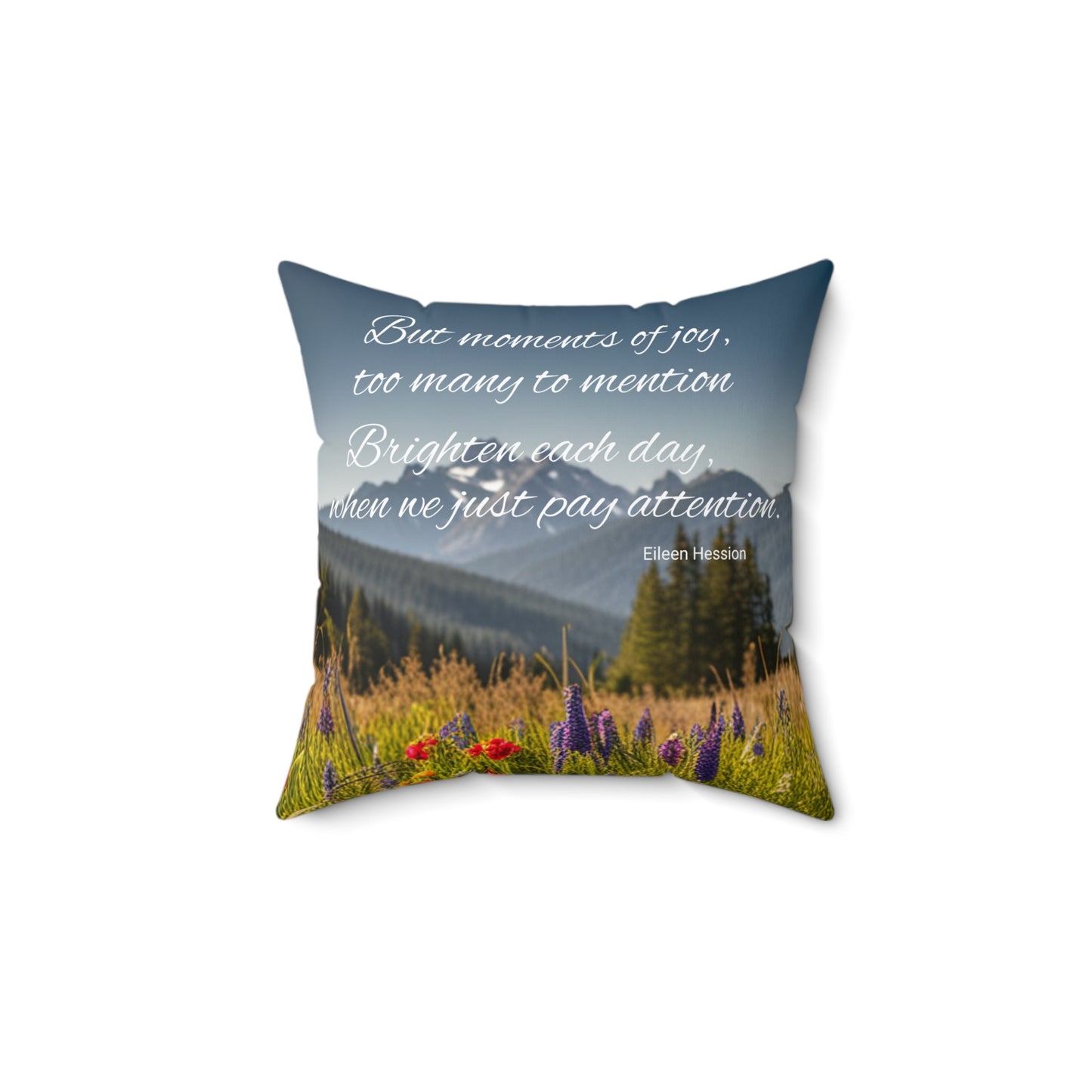 Poets Spun Polyester Square Pillow