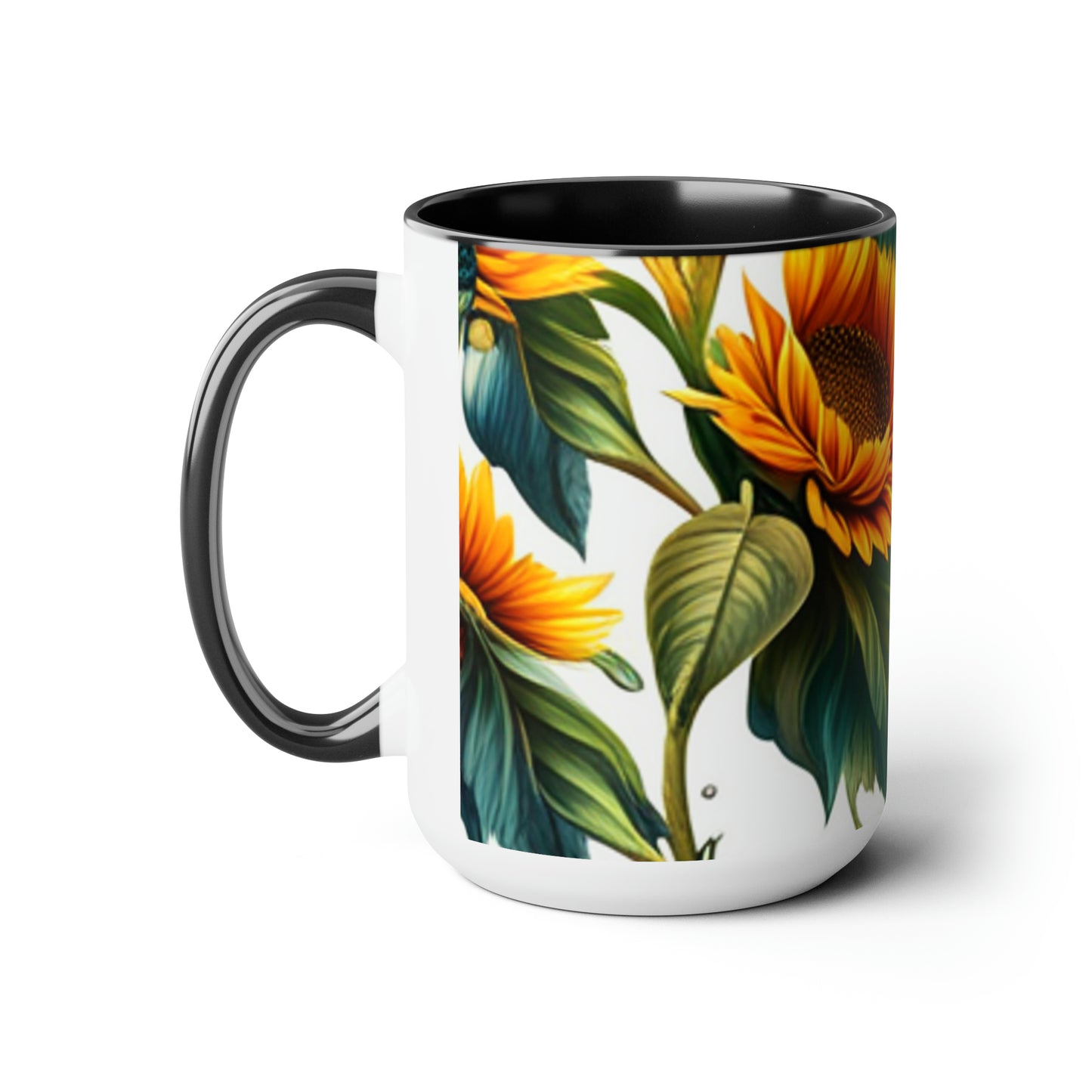 Two-Tone Coffee Mugs, 15oz