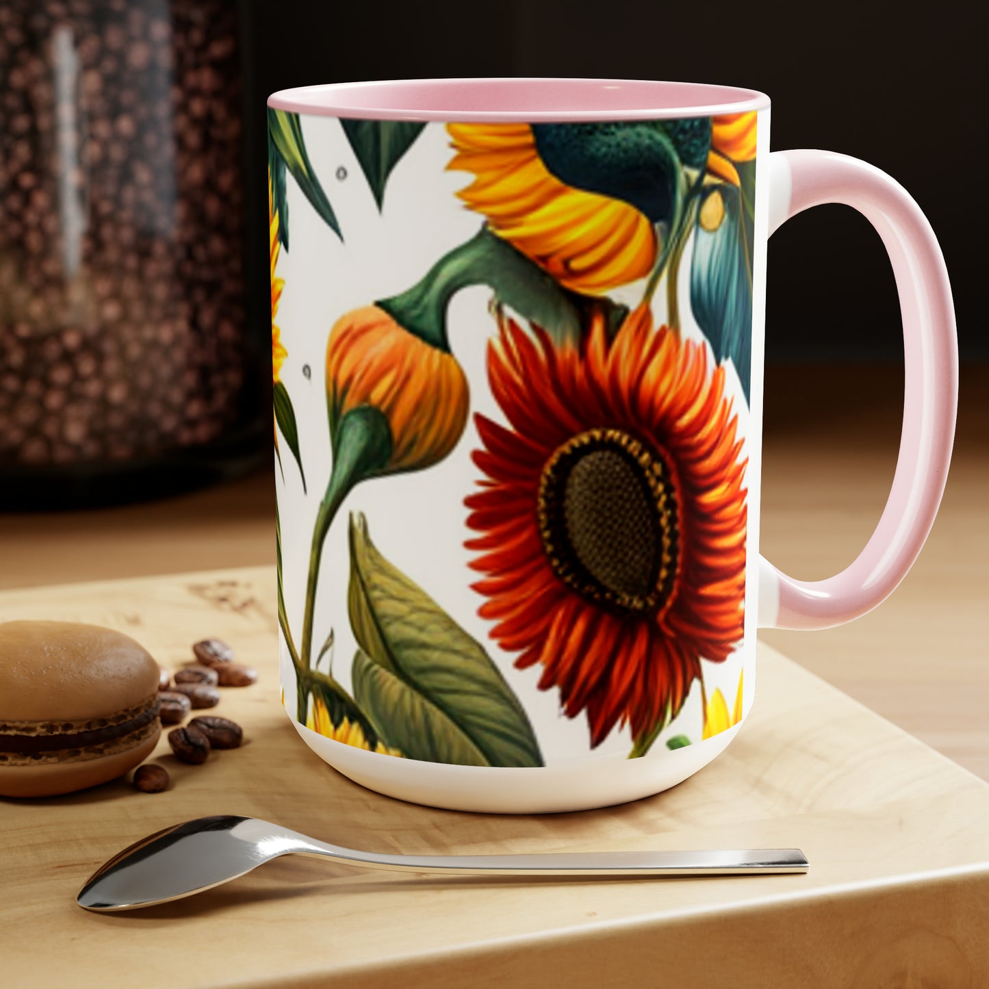 Two-Tone Coffee Mugs, 15oz