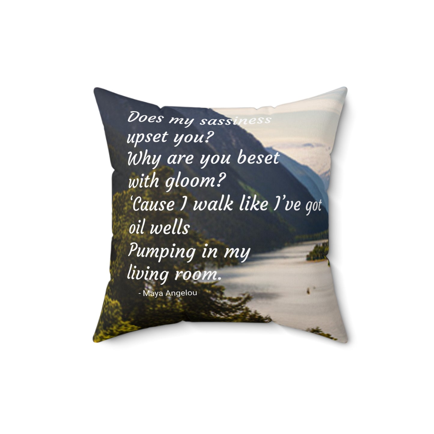 Poet Inspired  Square Pillow