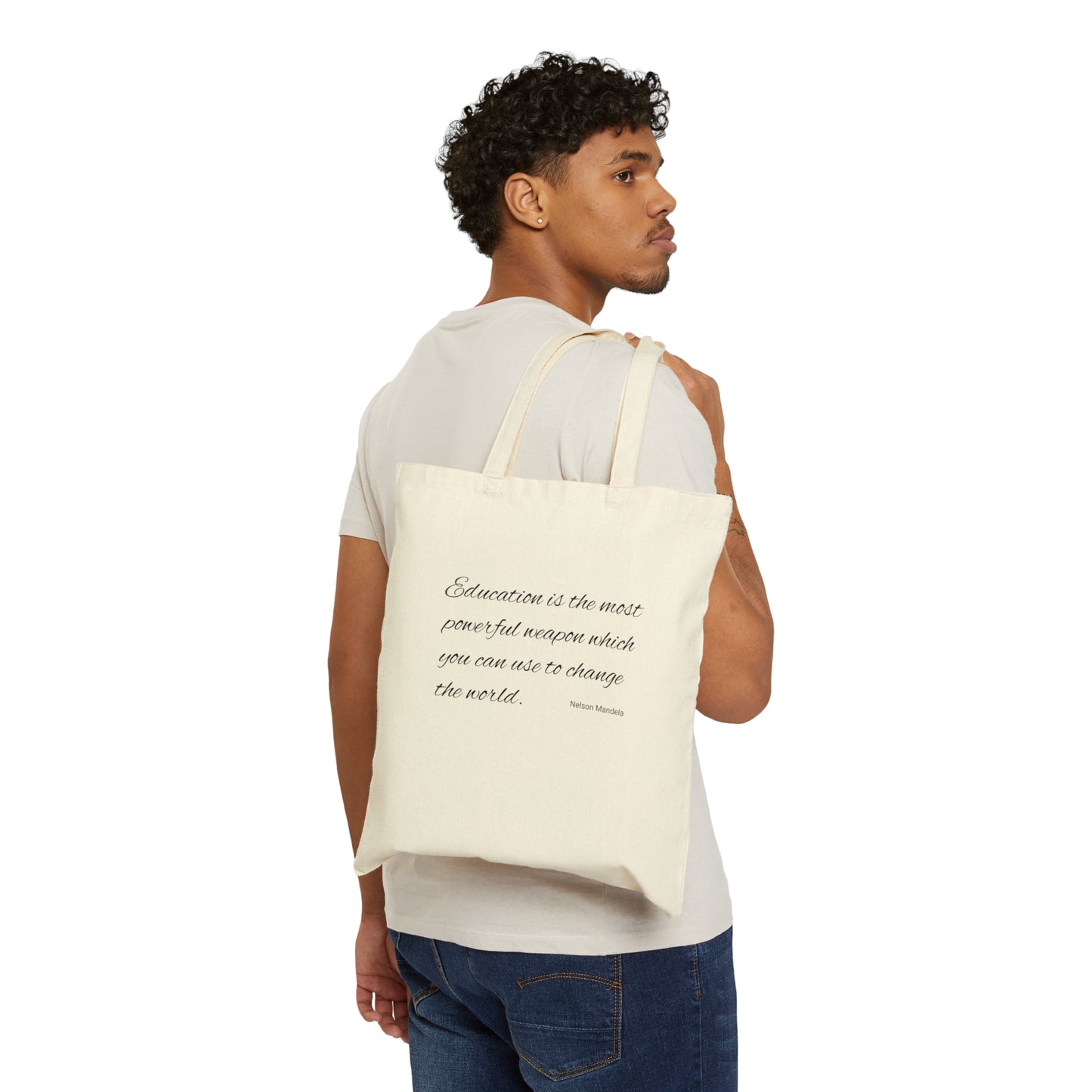 Education Cotton Canvas Tote Bag
