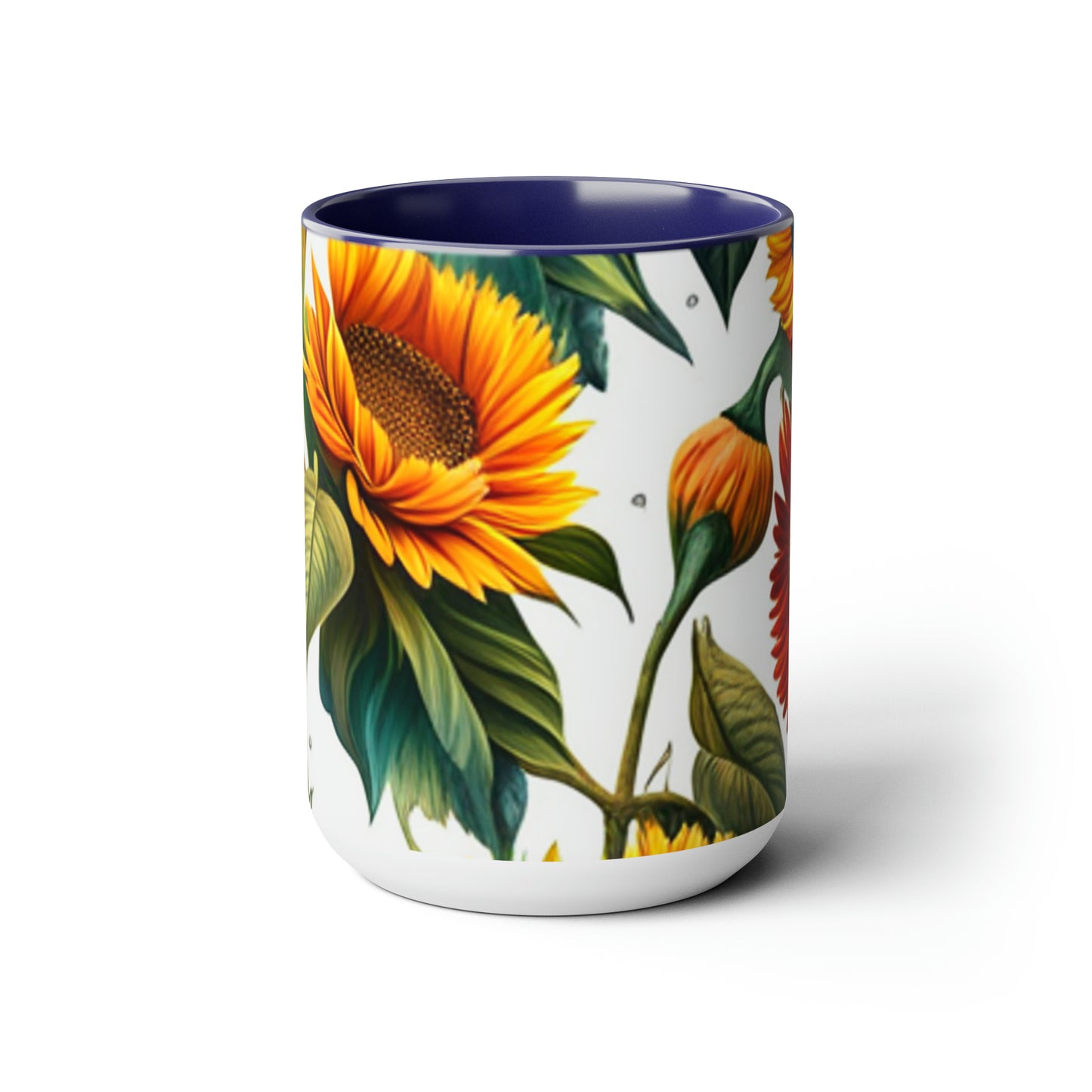 Two-Tone Coffee Mugs, 15oz