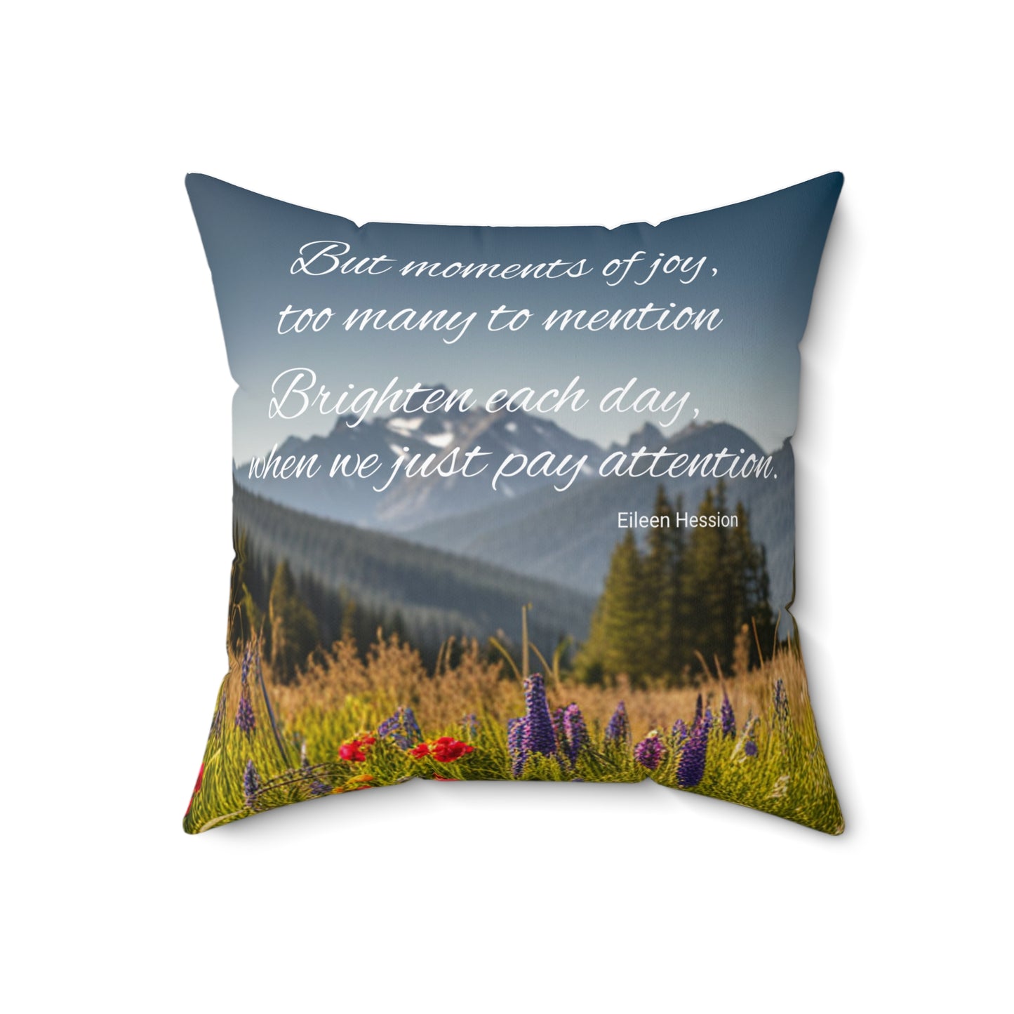 Poets Spun Polyester Square Pillow