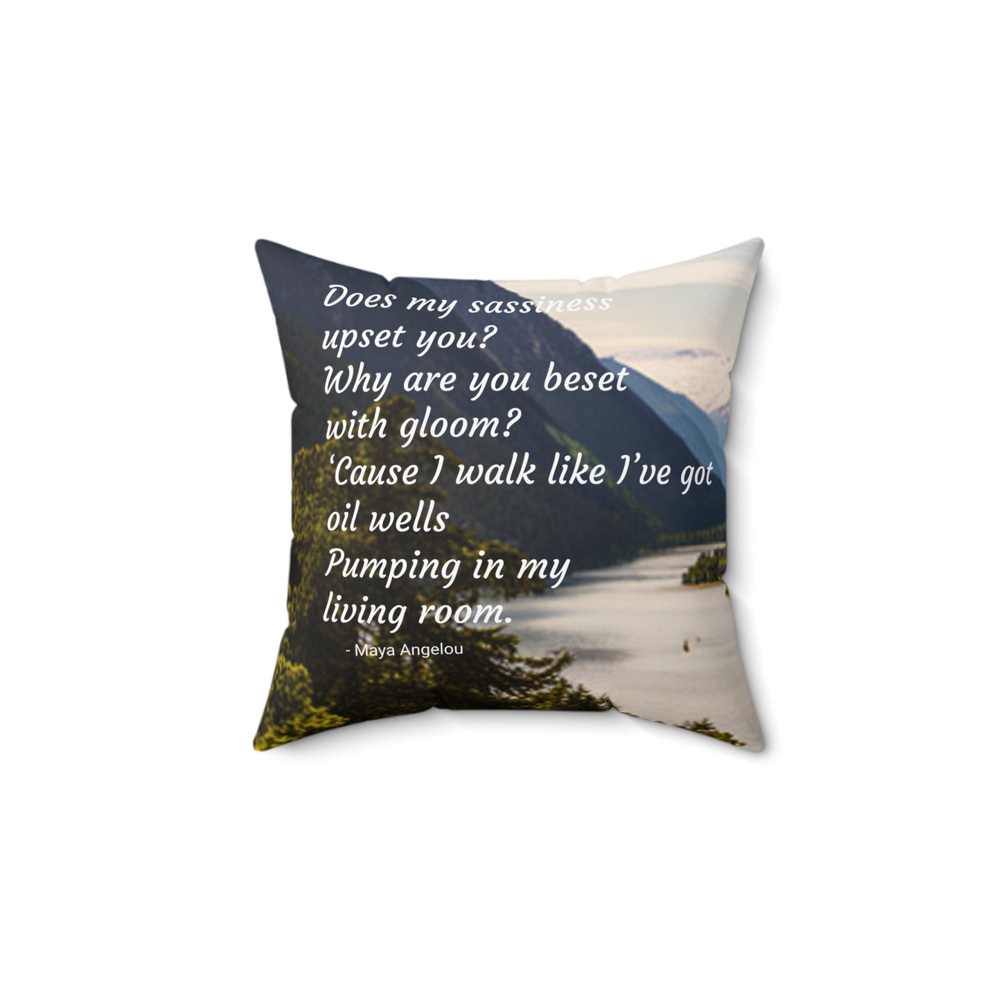 Poet Inspired  Square Pillow