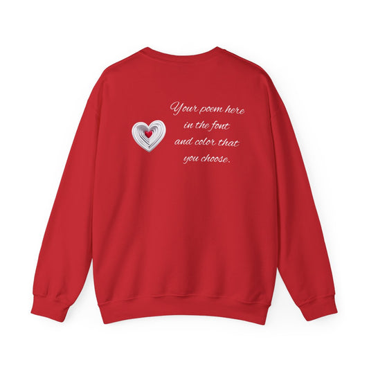 Poem On A Sweatshirt With Heart